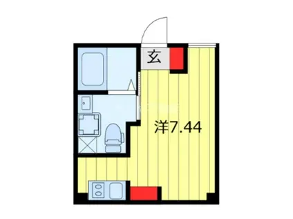 NISHI-NIPPORI TERRACE(ワンルーム/1階)の間取り写真
