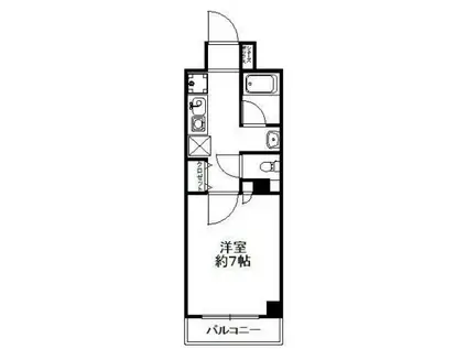 ラナップスクエア東梅田(1K/11階)の間取り写真