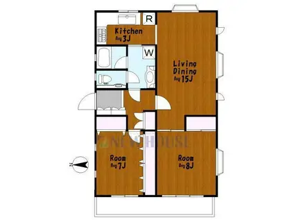 レジデンス矢来町(2LDK/2階)の間取り写真