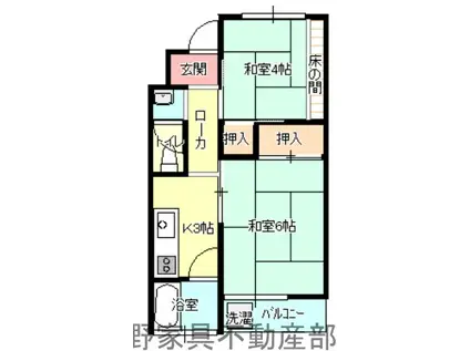 ACCマンション(2K/3階)の間取り写真