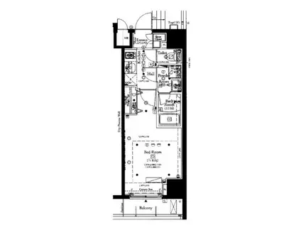 コンシェリア東京蔵前ステーションフロント(1K/6階)の間取り写真
