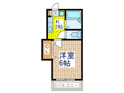 IKEGAMI(1K/1階)の間取り写真