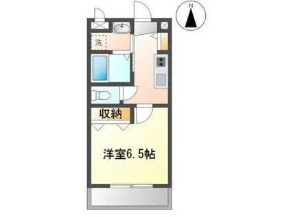 コーラルリーフ(1K/2階)の間取り写真