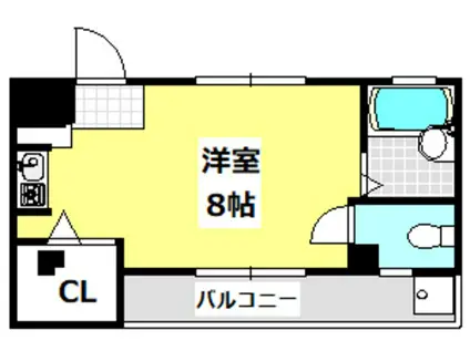 ネオセレス五番館(ワンルーム/4階)の間取り写真