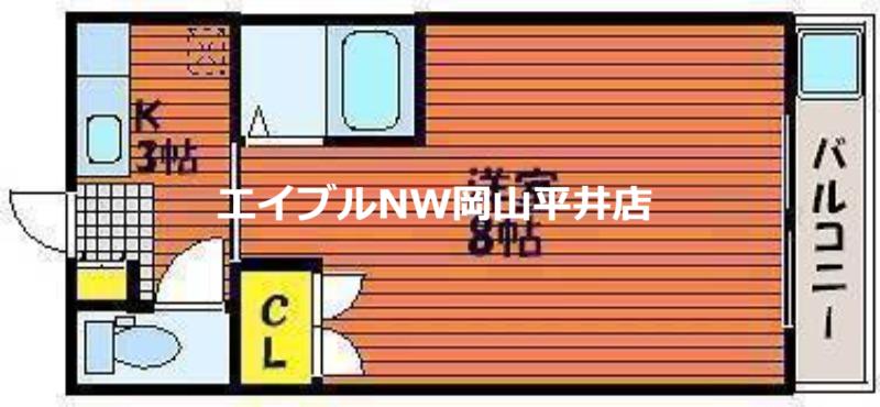 ラ・パルテール豊浜弐番館(1K/3階)の間取り写真