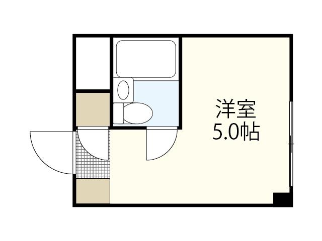 リヴァージュ広瀬北(ワンルーム/12階)の間取り写真