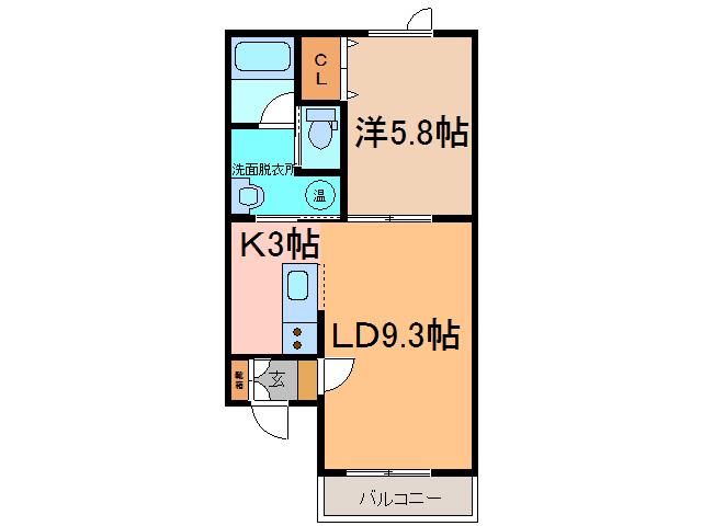 EL DORADO(1LDK/1階)の間取り写真