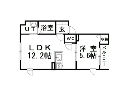 HSステージ(1LDK/2階)の間取り写真