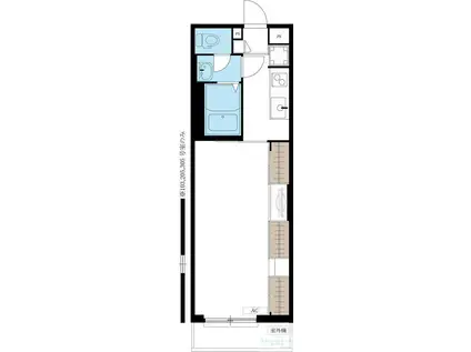 リブリ・千歳鳥山(1K/3階)の間取り写真