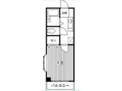 エイム小竹向原(1K/3階)の間取り写真