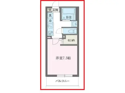 エルスタンザ東綾瀬デュー(1K/2階)の間取り写真
