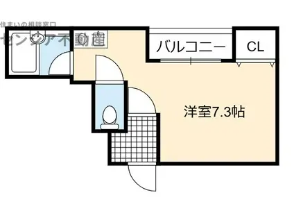 ペルソナI(1K/2階)の間取り写真