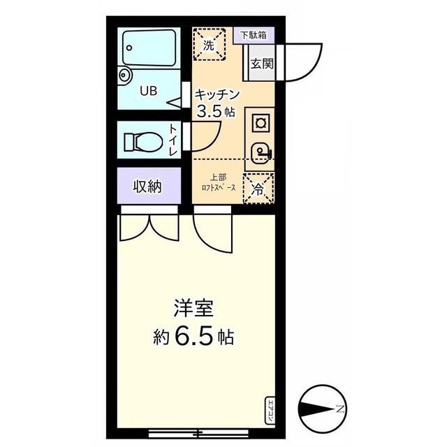 セルーラ呉羽駅前(1K/2階)の間取り写真