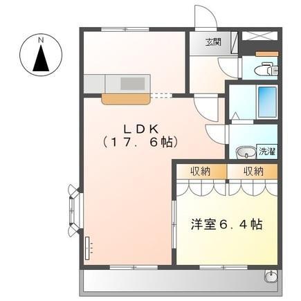 ステイブル円座II(1LDK/2階)の間取り写真