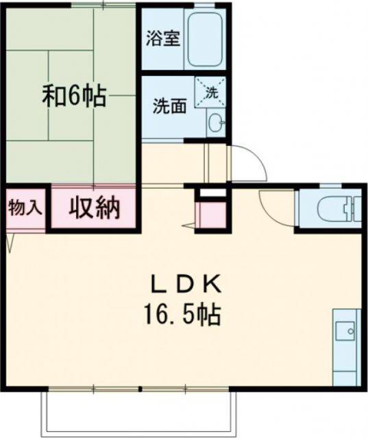 DOFAMILY(1LDK/2階)の間取り写真