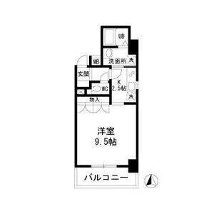 ウイステリア(1K/2階)の間取り写真