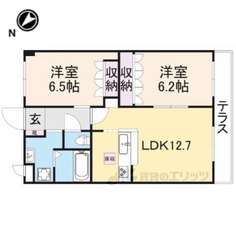 レマルージュ(2LDK/2階)の間取り写真