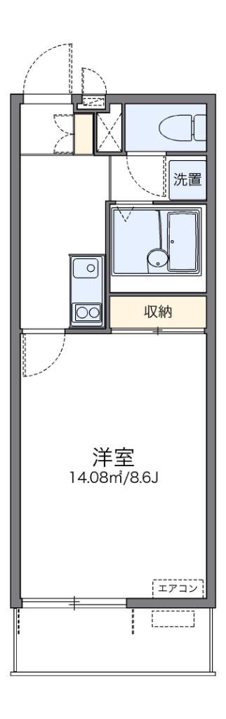 レオネクストアヴニール湘南(1K/3階)の間取り写真