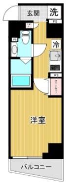 SHOKEN RESIDENCE横浜山手(1K/7階)の間取り写真