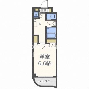 AD天神橋(1K/9階)の間取り写真