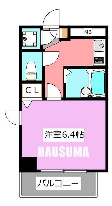 菱和パレス南大塚(1K/3階)の間取り写真