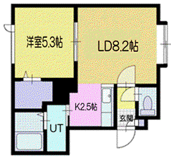 BREEZE(1LDK/2階)の間取り写真