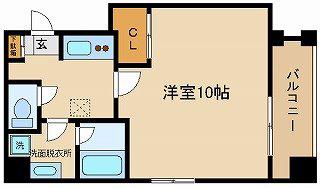 オルテンシア(1K/3階)の間取り写真