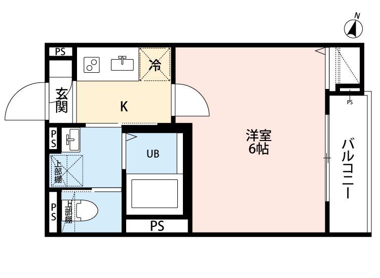 ROBOT HOME 薬園台(1K/3階)の間取り写真