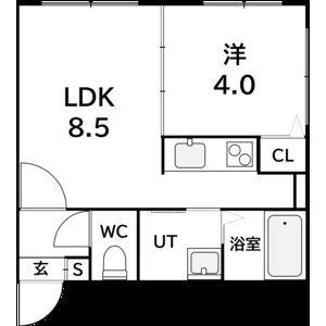 ラフィーネ平岸(1LDK/2階)の間取り写真