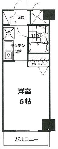 ライフシティ(1K/1階)の間取り写真
