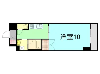 プレリュード段原(1K/9階)の間取り写真