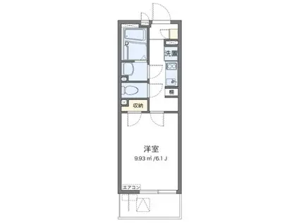 JR京浜東北線 西川口駅 徒歩8分 3階建 築10年(1K/2階)の間取り写真