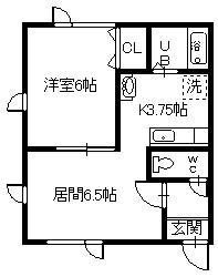 ARIGATO HOUSEII(1LDK/2階)の間取り写真