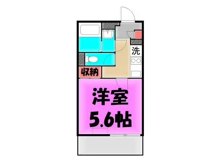 ウィステリア4(1K/1階)の間取り写真