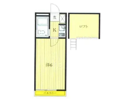 セントハイム西橋本三番館(1K/1階)の間取り写真