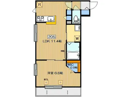 金木犀庵(1LDK/2階)の間取り写真