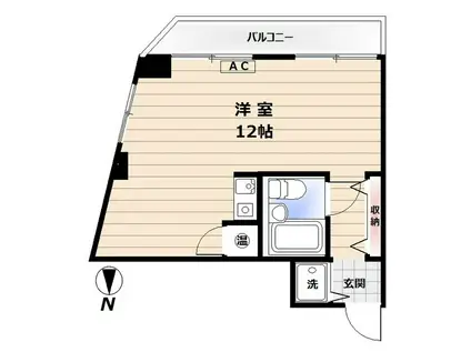 ノア中野本町(ワンルーム/3階)の間取り写真