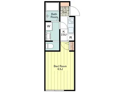 ソフィアエヌ子安町(1K/1階)の間取り写真