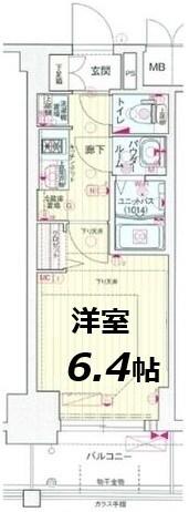 プレサンス新大阪ジェイズ(1K/5階)の間取り写真