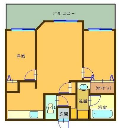 スリーケイ21(2LDK/6階)の間取り写真