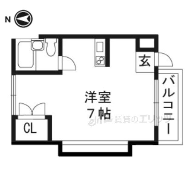 五月フレックスマンション(ワンルーム/3階)の間取り写真