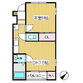 プレメゾン上野4(1DK/1階)の間取り写真