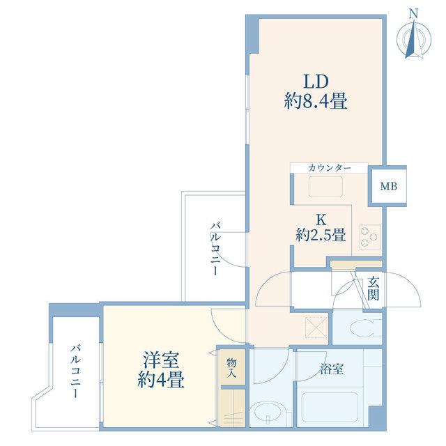 マイキャッスル渋谷JP(1LDK/11階)の間取り写真