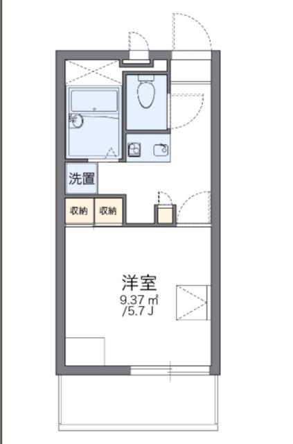 レオパレスナルニ(1K/2階)の間取り写真