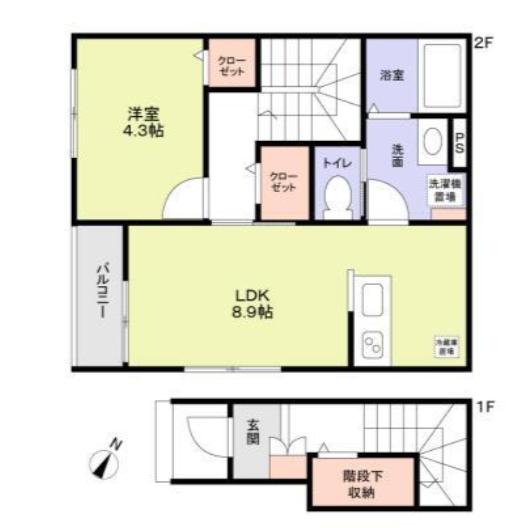 MALULANI(1LDK/2階)の間取り写真