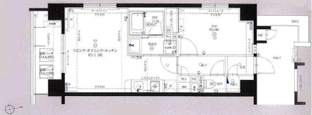 ザ・グランデ レガーロ浅草(1LDK/9階)の間取り写真