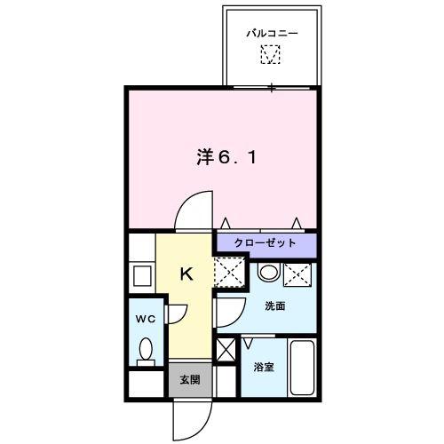 アベェニュー田園調布(1K/3階)の間取り写真