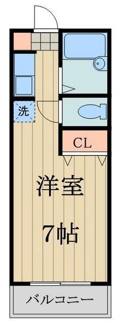 三興ビル(1K/2階)の間取り写真