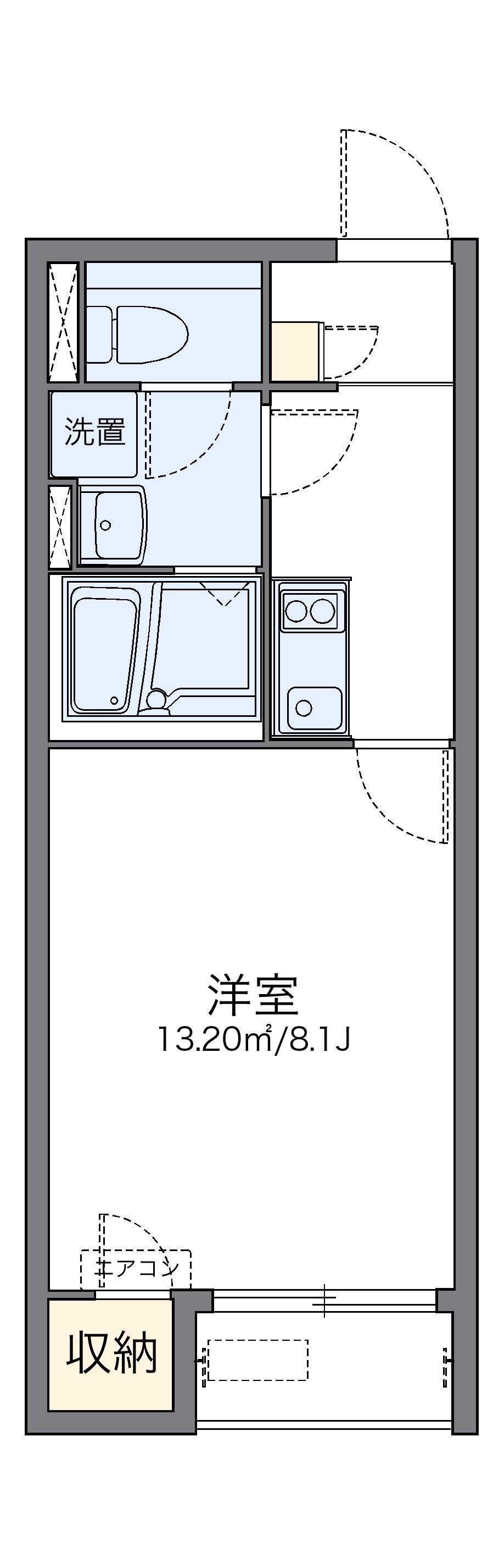 レオネクストメゾン アン(1K/2階)の間取り写真