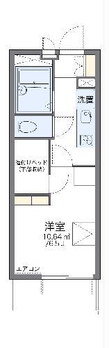 レオパレスタウンコート昭和町(1K/2階)の間取り写真